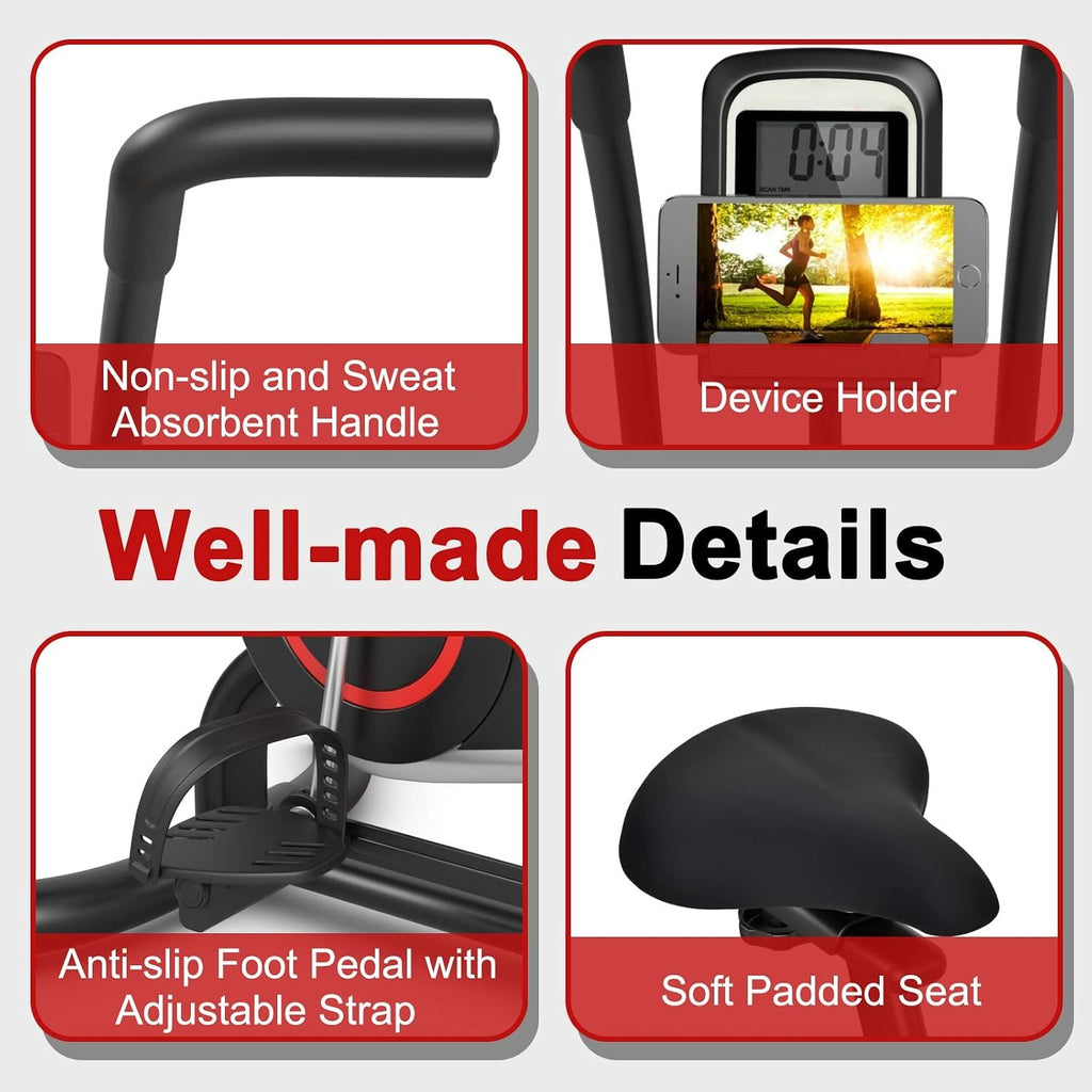 Air Resistance Fan Bike with Monitor