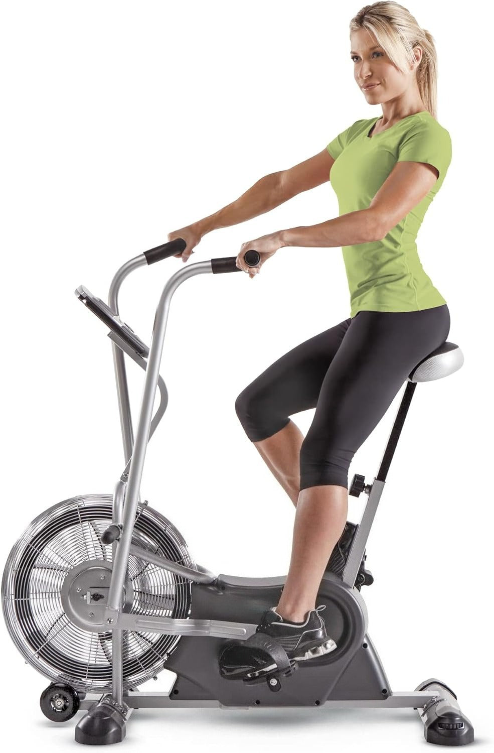 Air Resistance Fan Bike Dual Action Handlebars