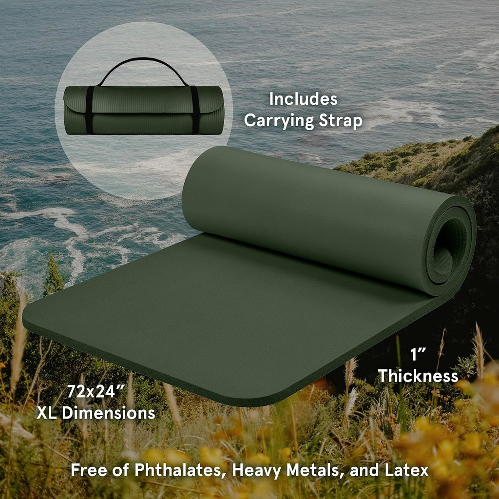 1 Inch Thick Non-Slip Yoga Mat