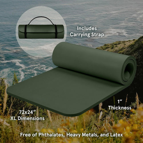1 Inch Thick Non-Slip Yoga Mat