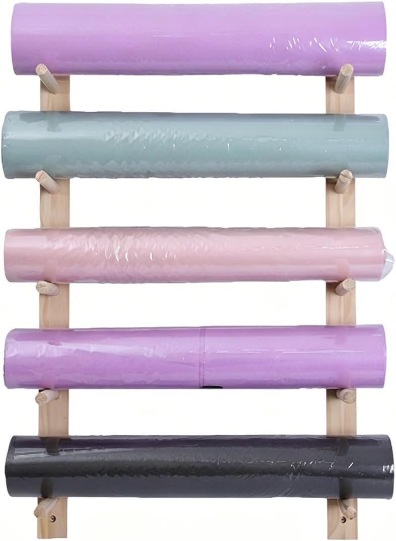 Wood 2-9 Tier Yoga Mat Organizer