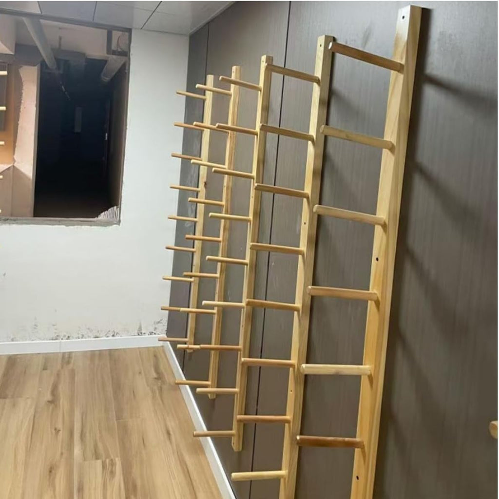 Wood 2-9 Tier Yoga Mat Organizer
