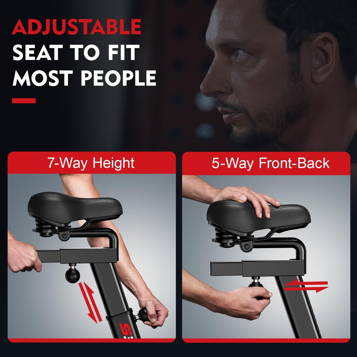 Air Resistance Fan Bike with Dual Handlebars