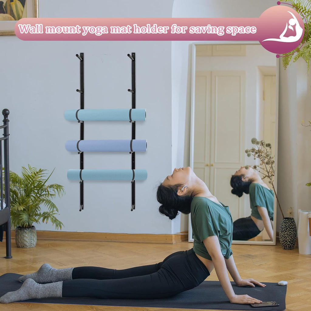 Yoga Mat & Board Wall Storage Holder