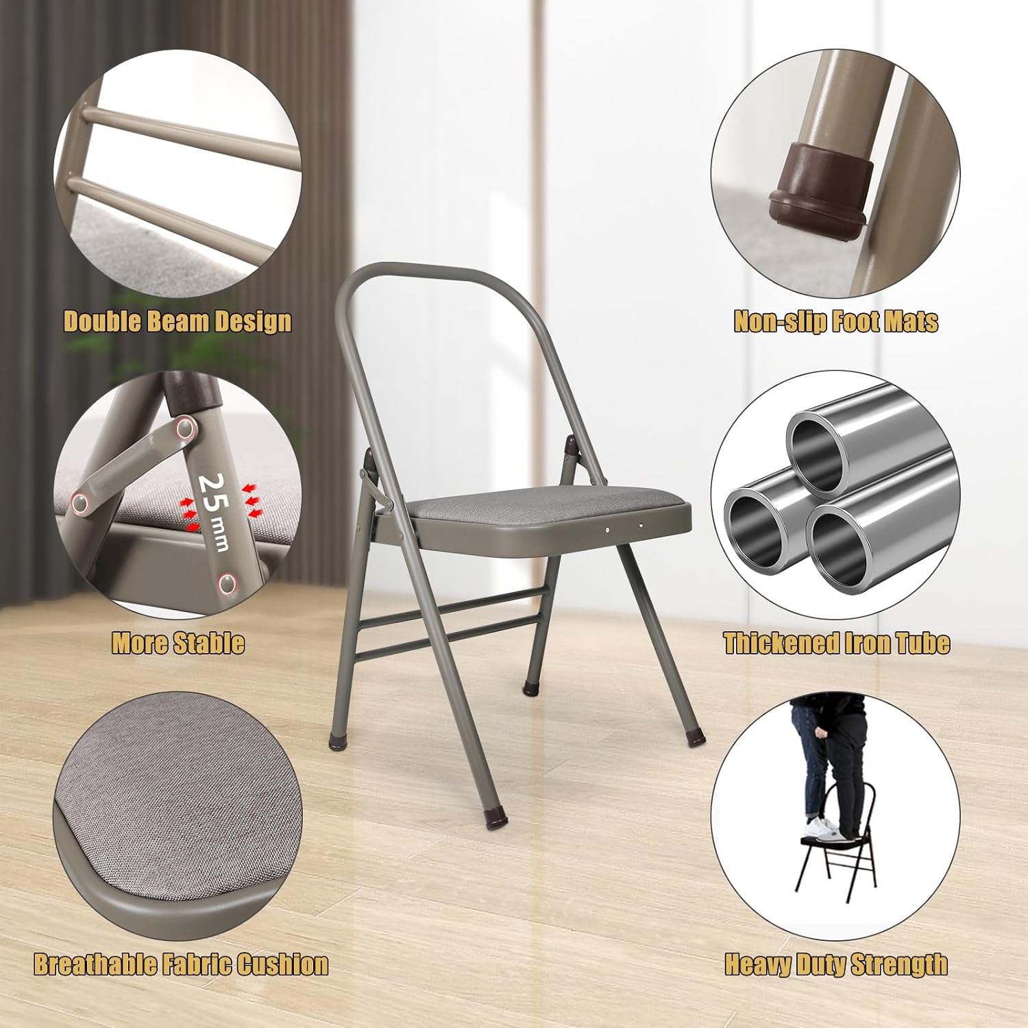 Modern Foldable Space-Saving Yoga Chair