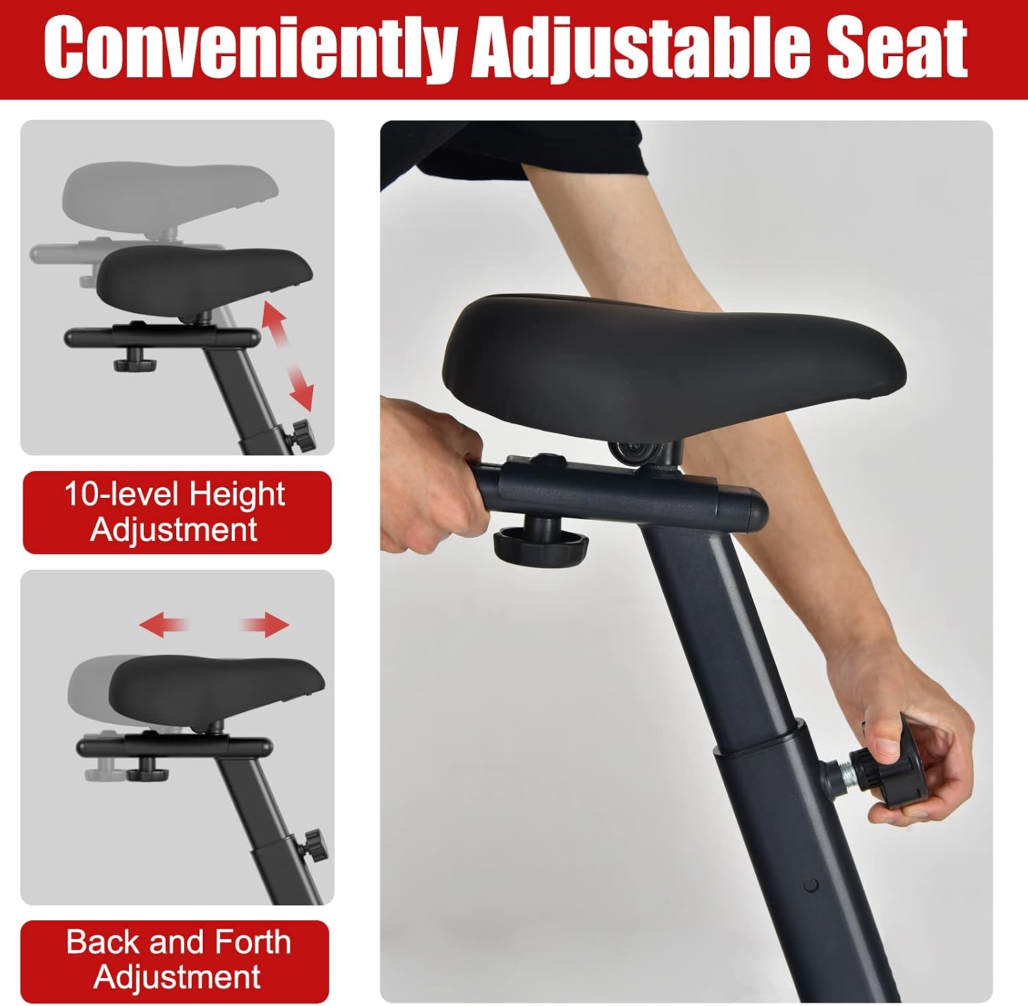 Air Resistance Fan Bike with Monitor