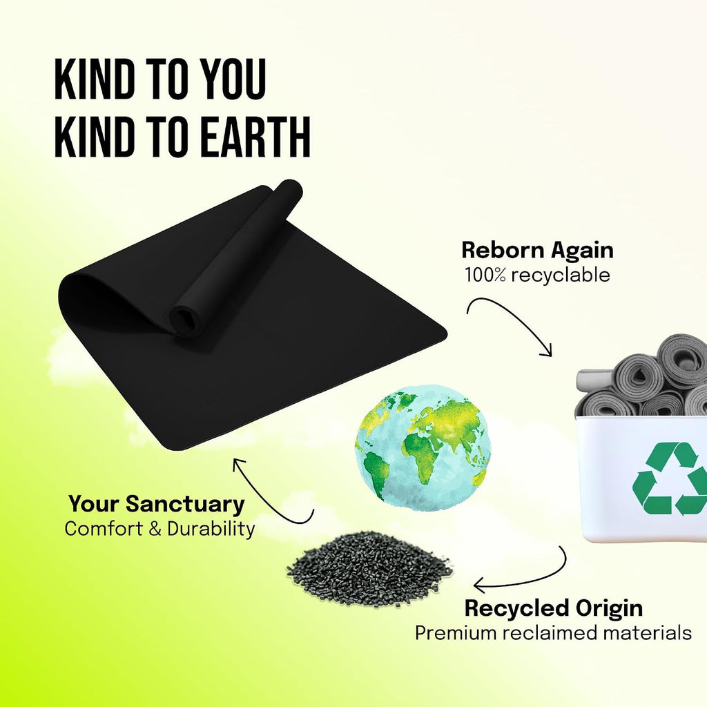 Non-Slip Yoga Mat with Alignment Mark
