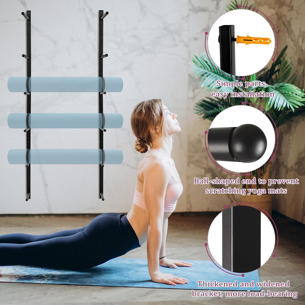Yoga Mat & Board Wall Storage Holder