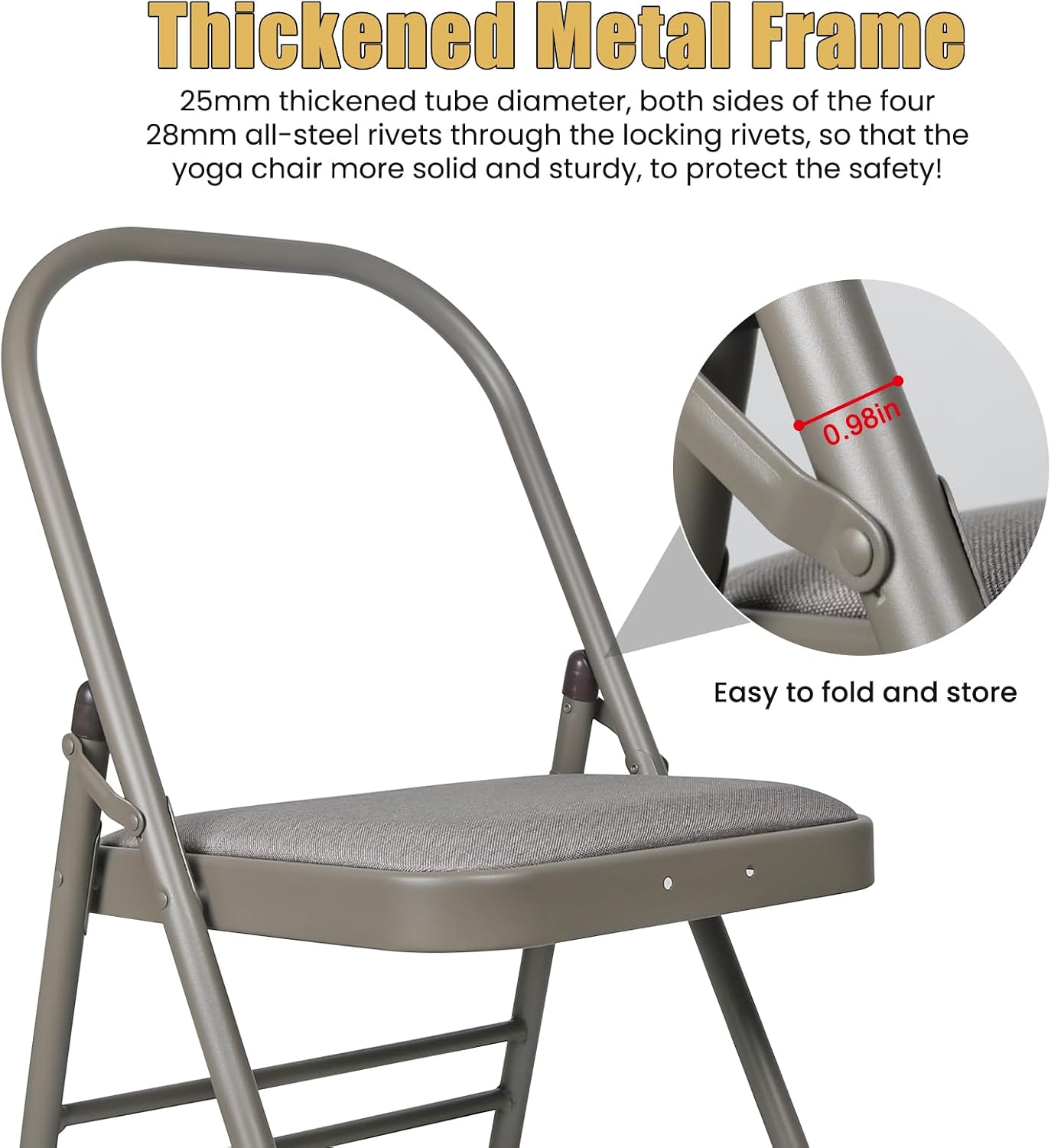 Modern Foldable Space-Saving Yoga Chair
