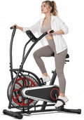 Air Resistance Bike with Dual Handlebars