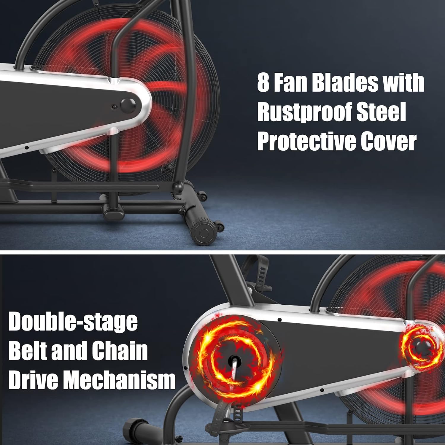 Air Bike with LCD Display & Holder