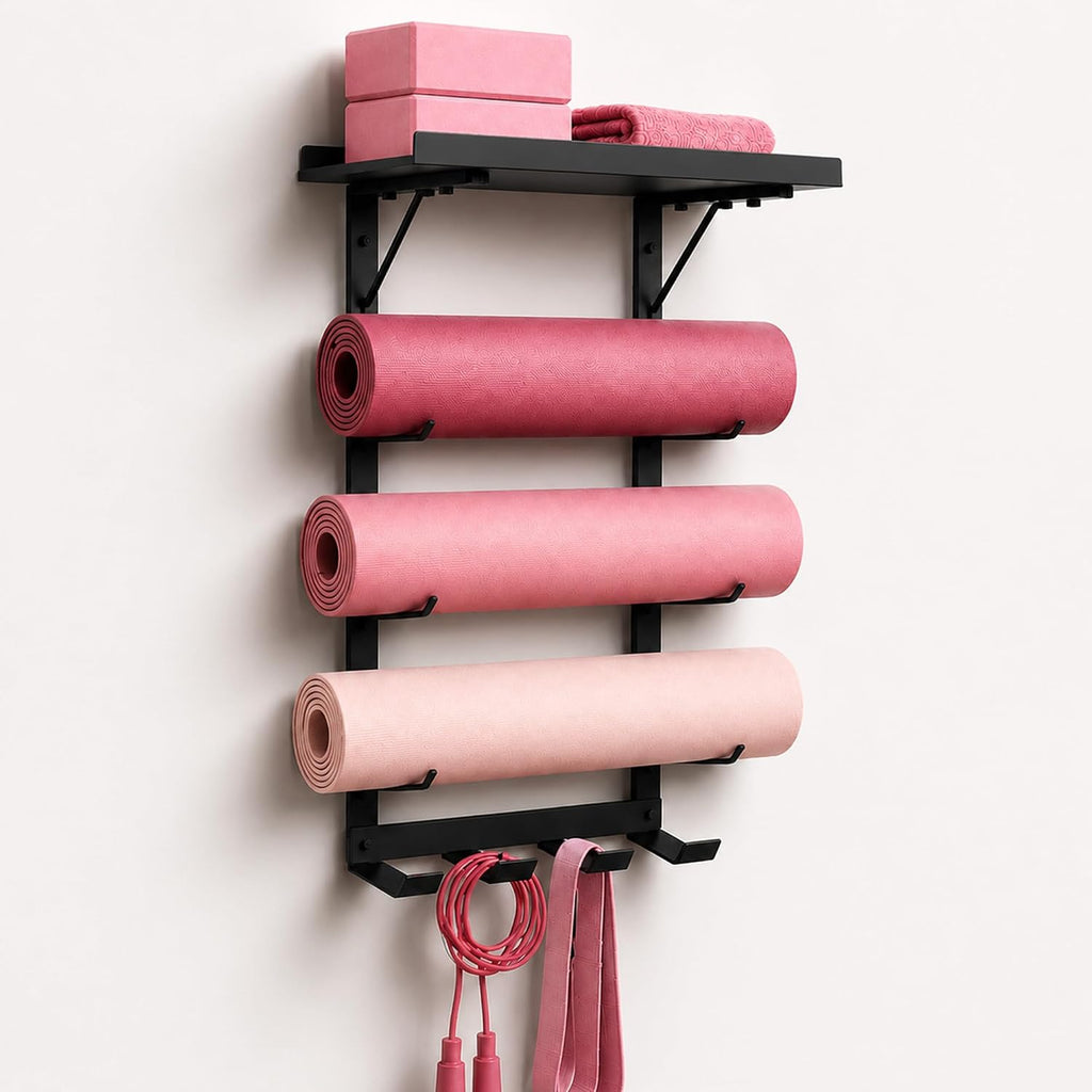4-Tier Metal Yoga Gear Storage Rack