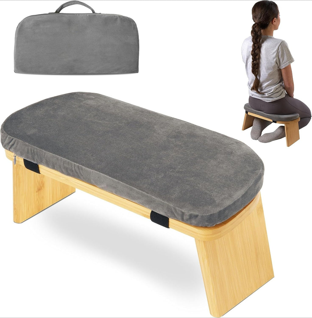 Bamboo Foldable Kneeling Meditation Chair