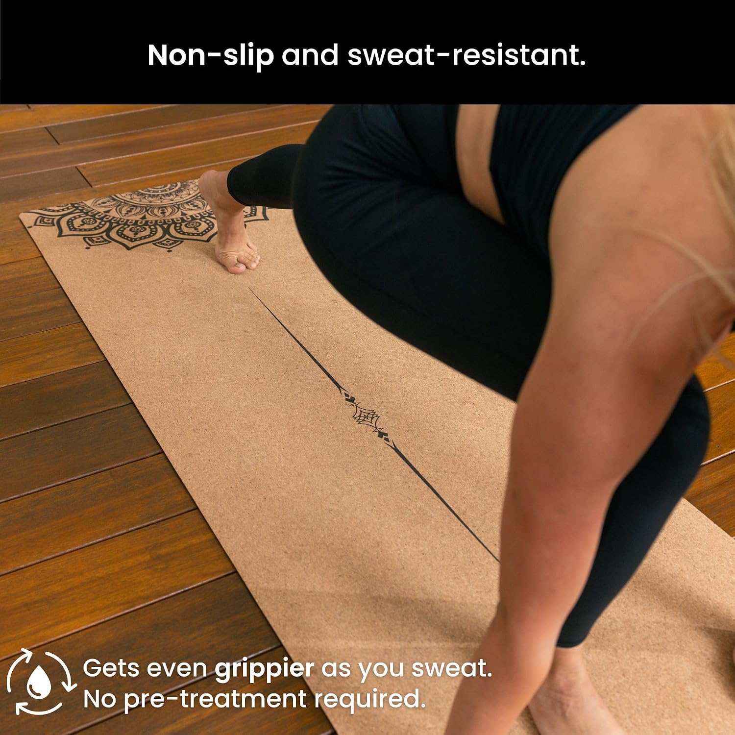 Non-Slip Eco Cork Yoga Mat