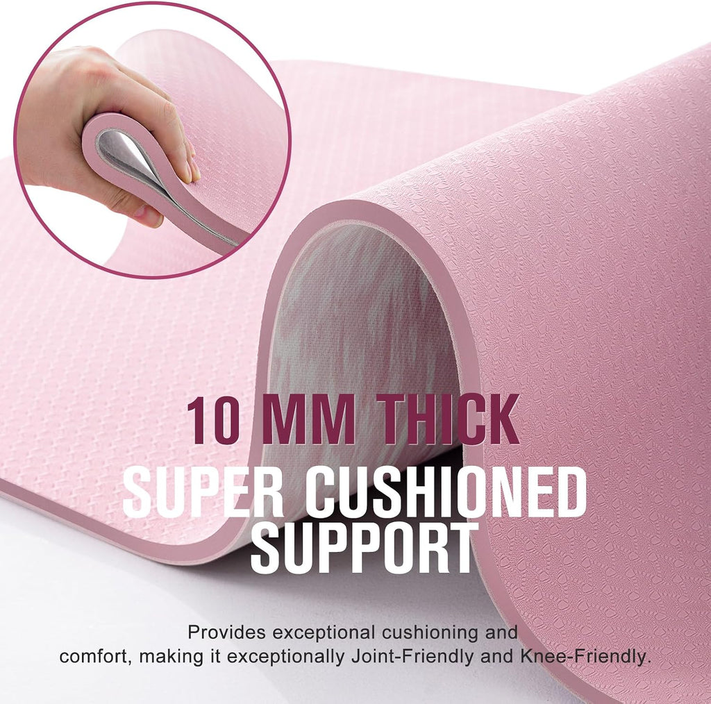 10mm Rubber TPE Non-Slip Yoga Mat