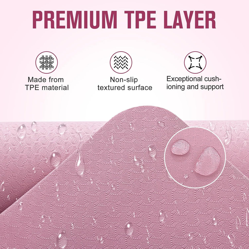 10mm Rubber TPE Non-Slip Yoga Mat