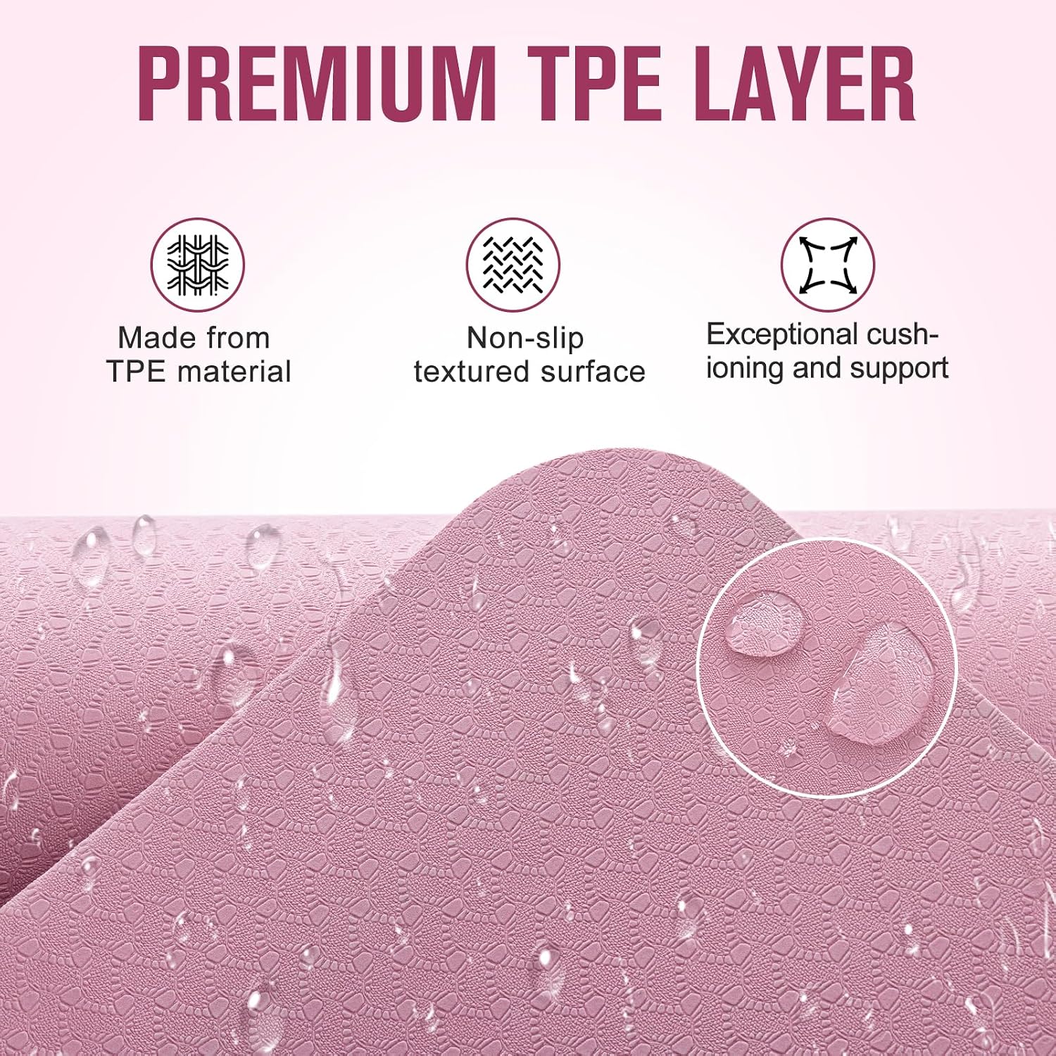 10mm Rubber TPE Non-Slip Yoga Mat
