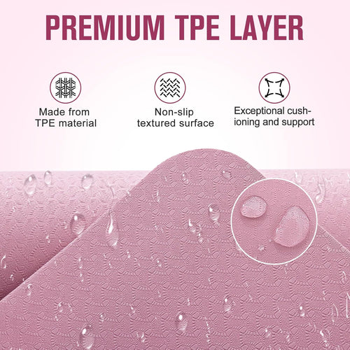 10mm Rubber TPE Non-Slip Yoga Mat