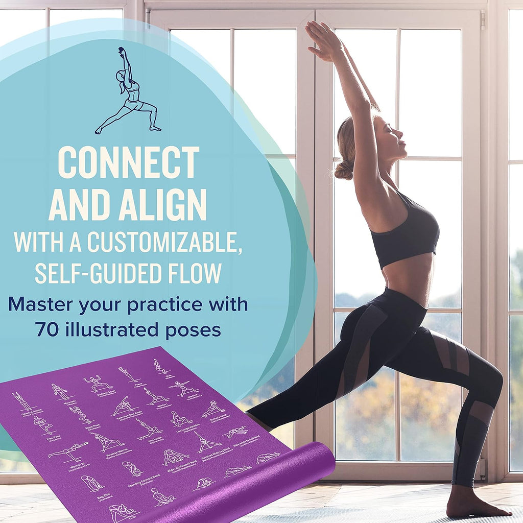 Printed 5mm Thick Non-Slip Yoga Mat