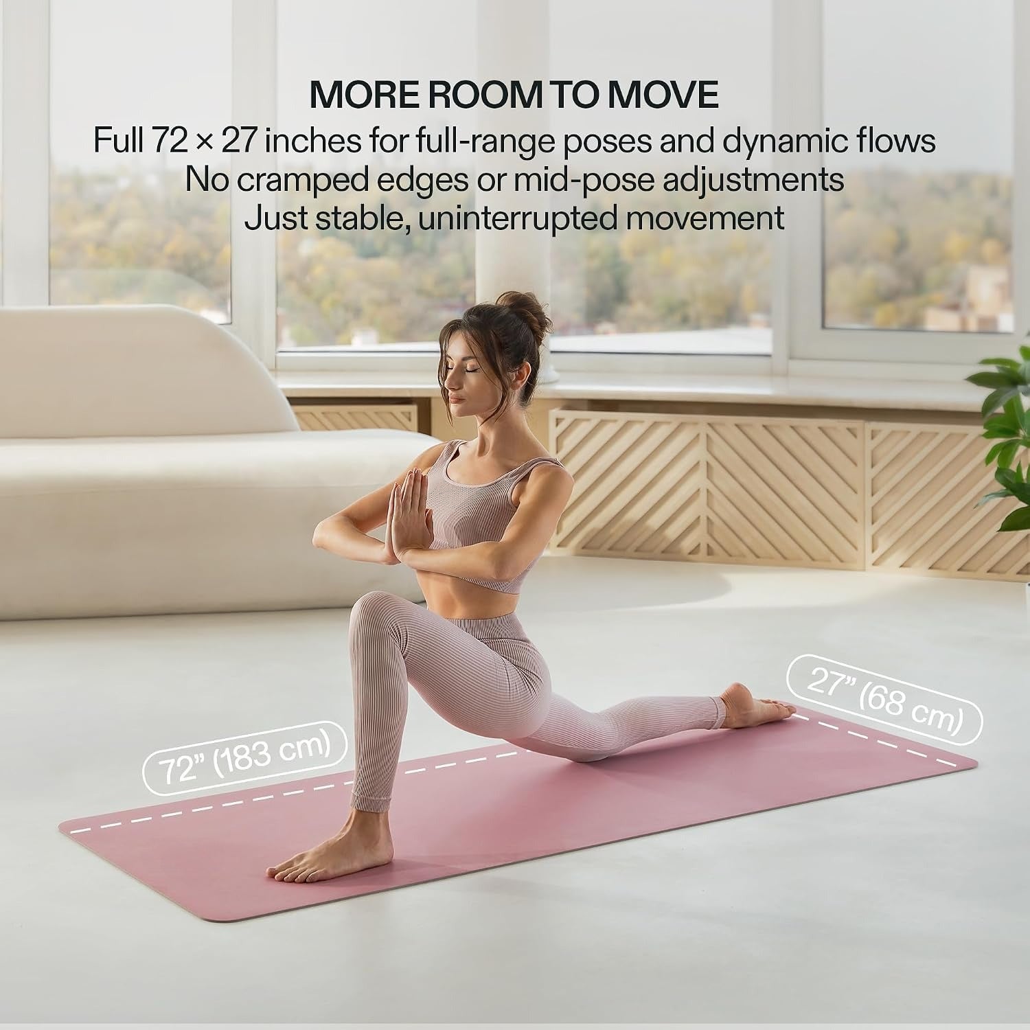 Premium PU Natural Rubber Yoga Mat