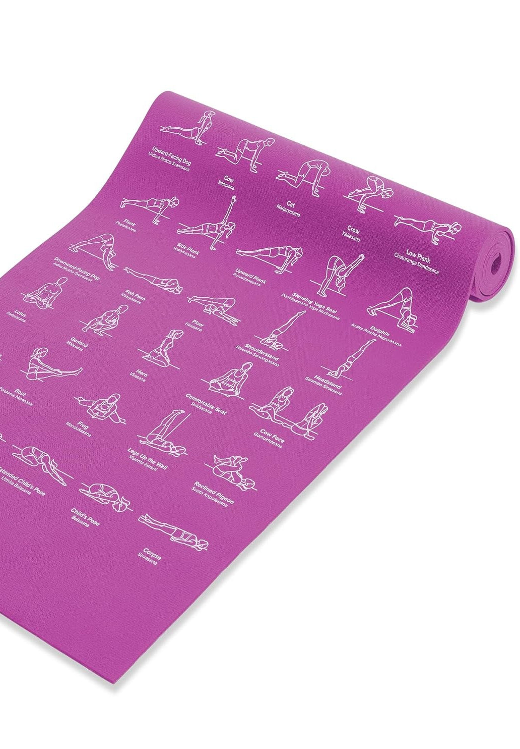 Printed 5mm Thick Non-Slip Yoga Mat