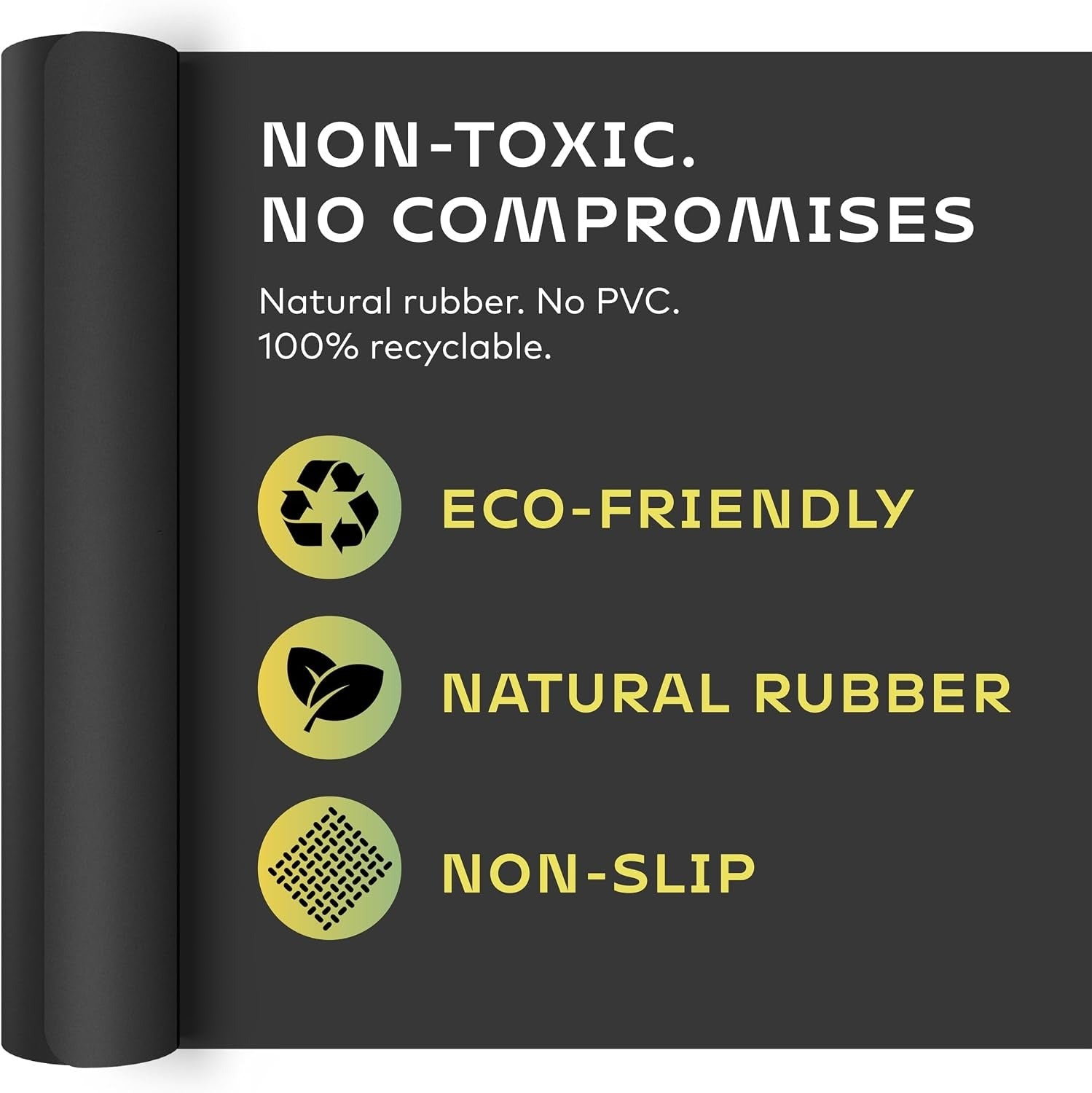 5mm Rubber Non-Slip Eco Yoga Mat