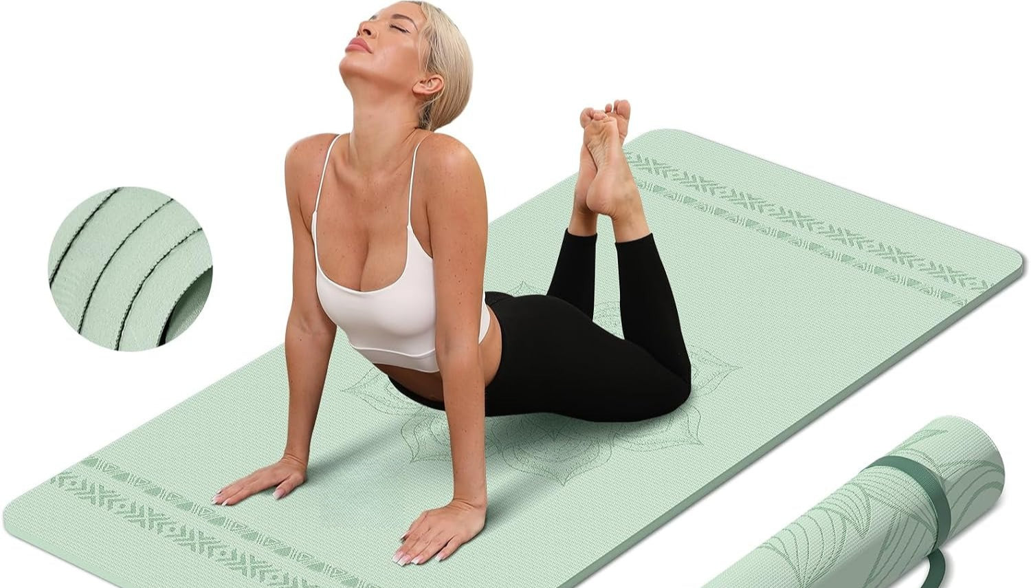 Extra Wide Thick Non-Slip Yoga Ma