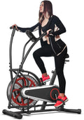Air Resistance Fan Bike with Monitor